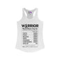 Warrior Nutrition Facts (Cancer) Women's Ideal Racerback Tank