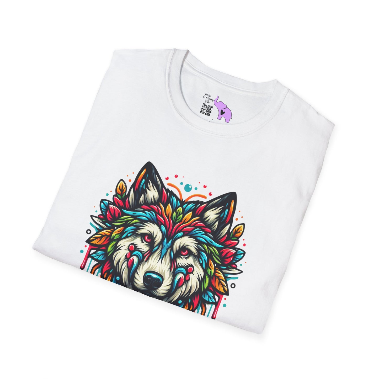 Colorful Wolf 2 Adult T-shirt