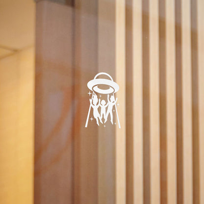 Family Alien Abduction Decal