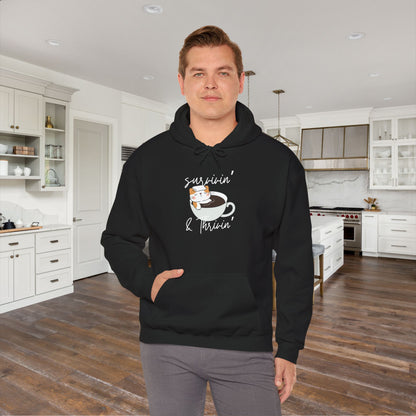 Survivin' and Thrivin' Cat Heavy Blend™ Hooded Sweatshirt