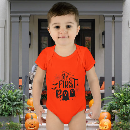 My First Boo Infant Baby Rib Bodysuit