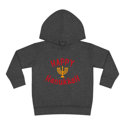 Happy Hanukkah Toddler Pullover Fleece Hoodie