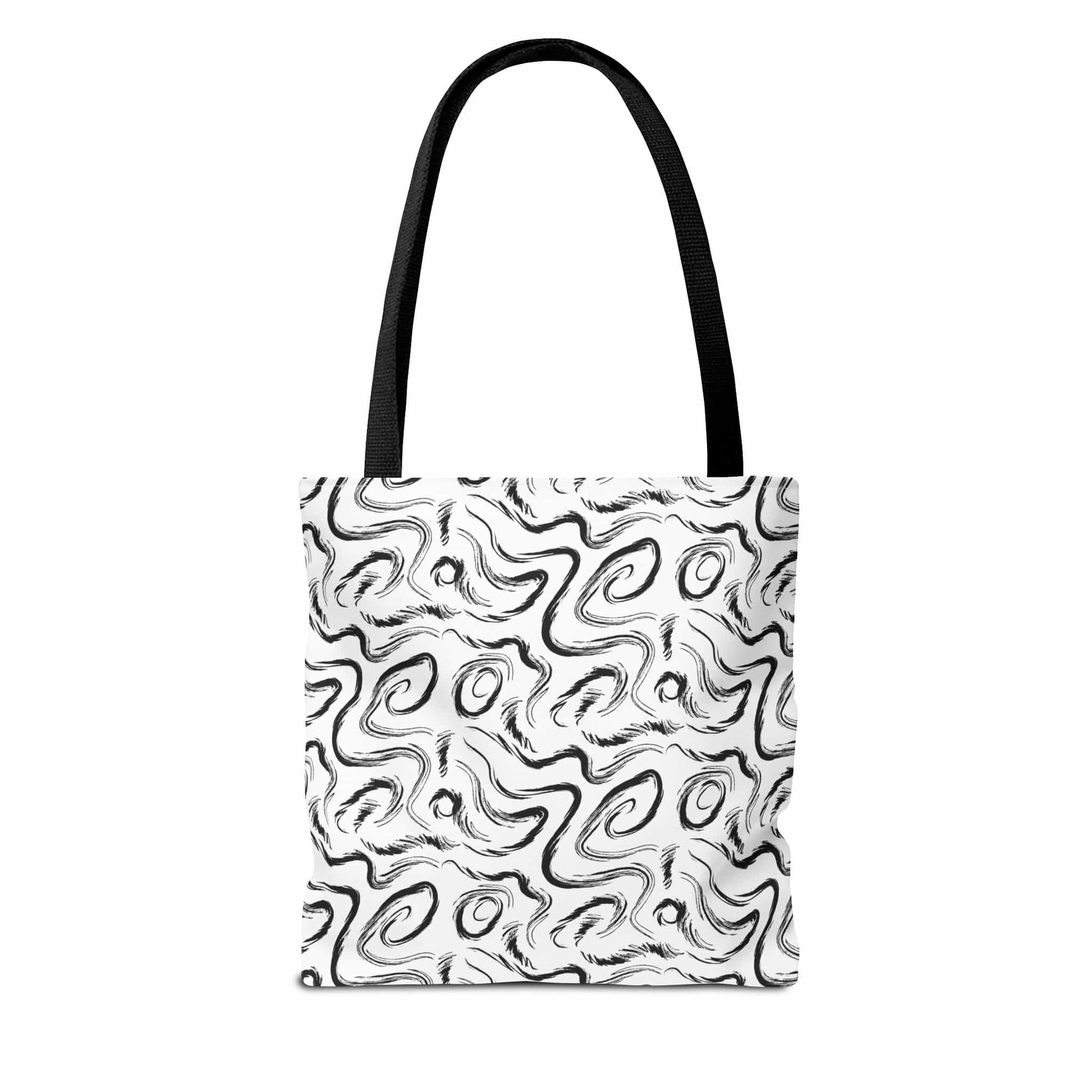 Grunge Scribbles Canvas Tote Bag