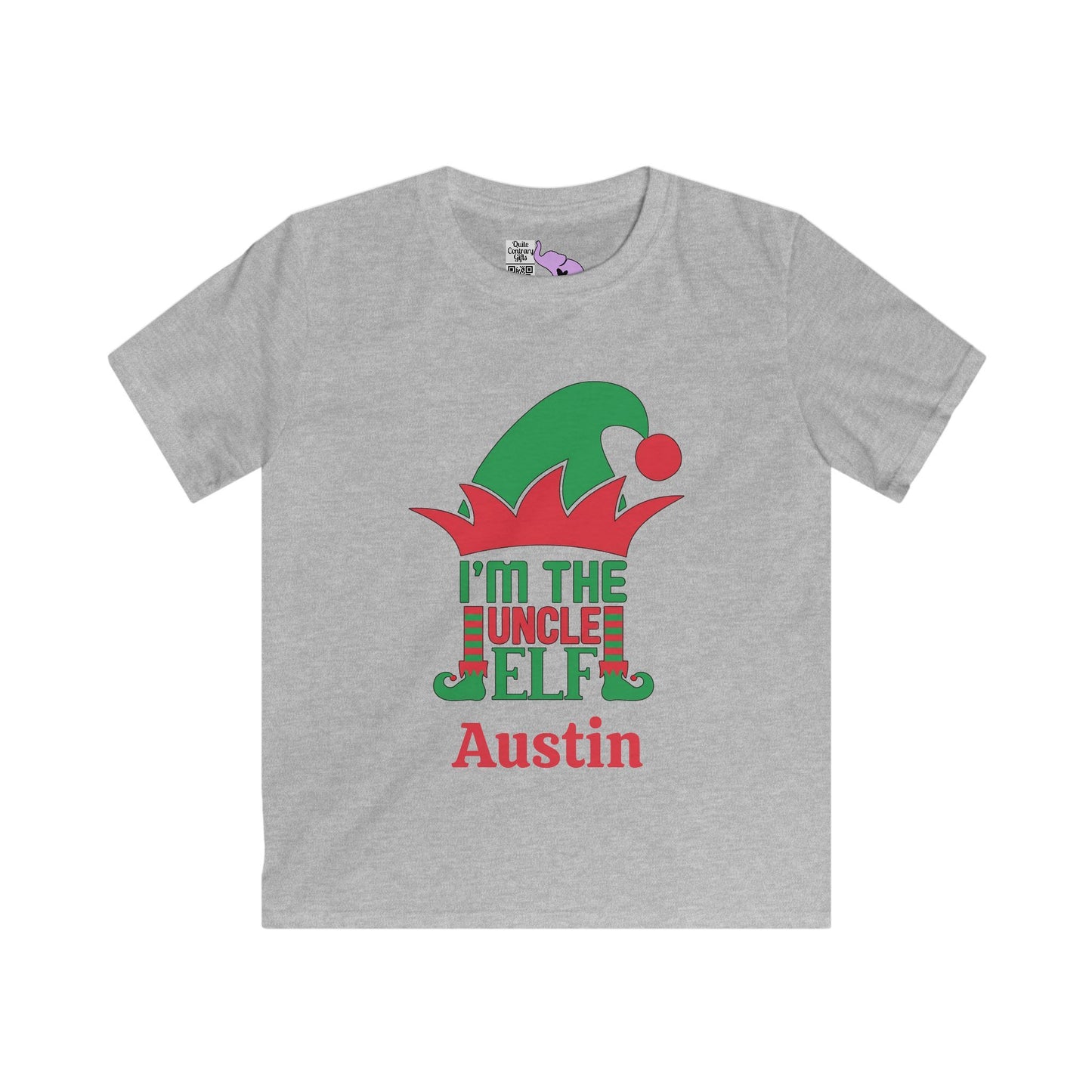 I'm The Uncle Elf Personalized Youth Softstyle Tee