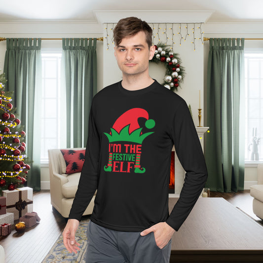 I'm The Festive Elf Adult Long Sleeve Tee