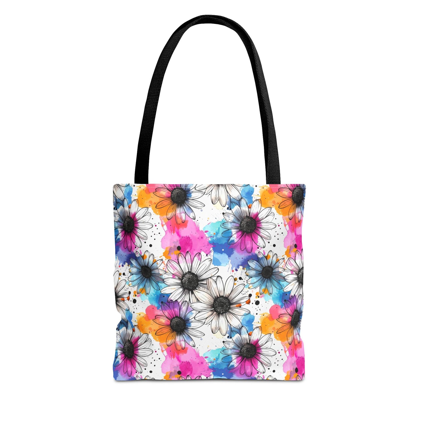 Watercolor Daisy Dream Canvas Tote Bag