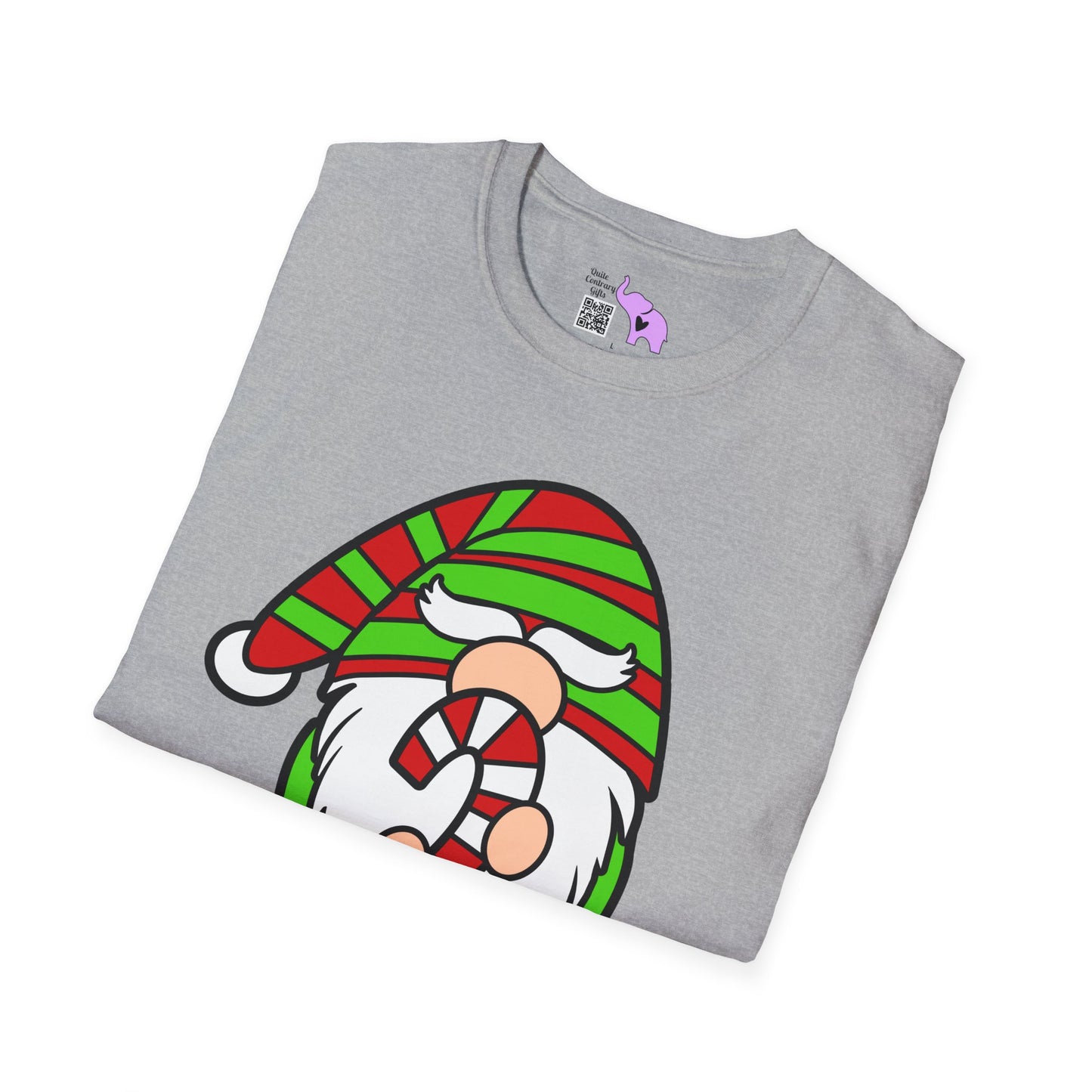 Candy Cane Crew Gnome Adult T-shirt