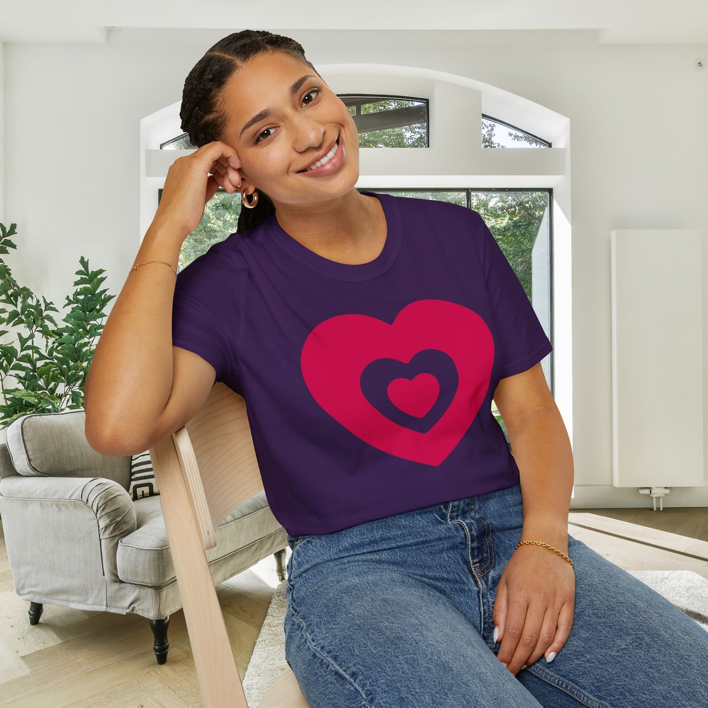 Heart 6 Adult T-shirt
