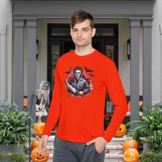 Creepy Halloween Killer Unisex Lightweight Long Sleeve Tee