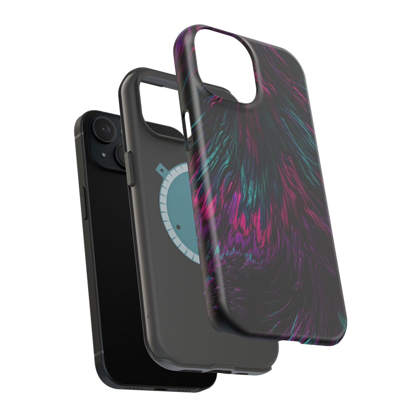 Pink Orchid Feathers MagSafe® Compatible Tough Case for iPhone