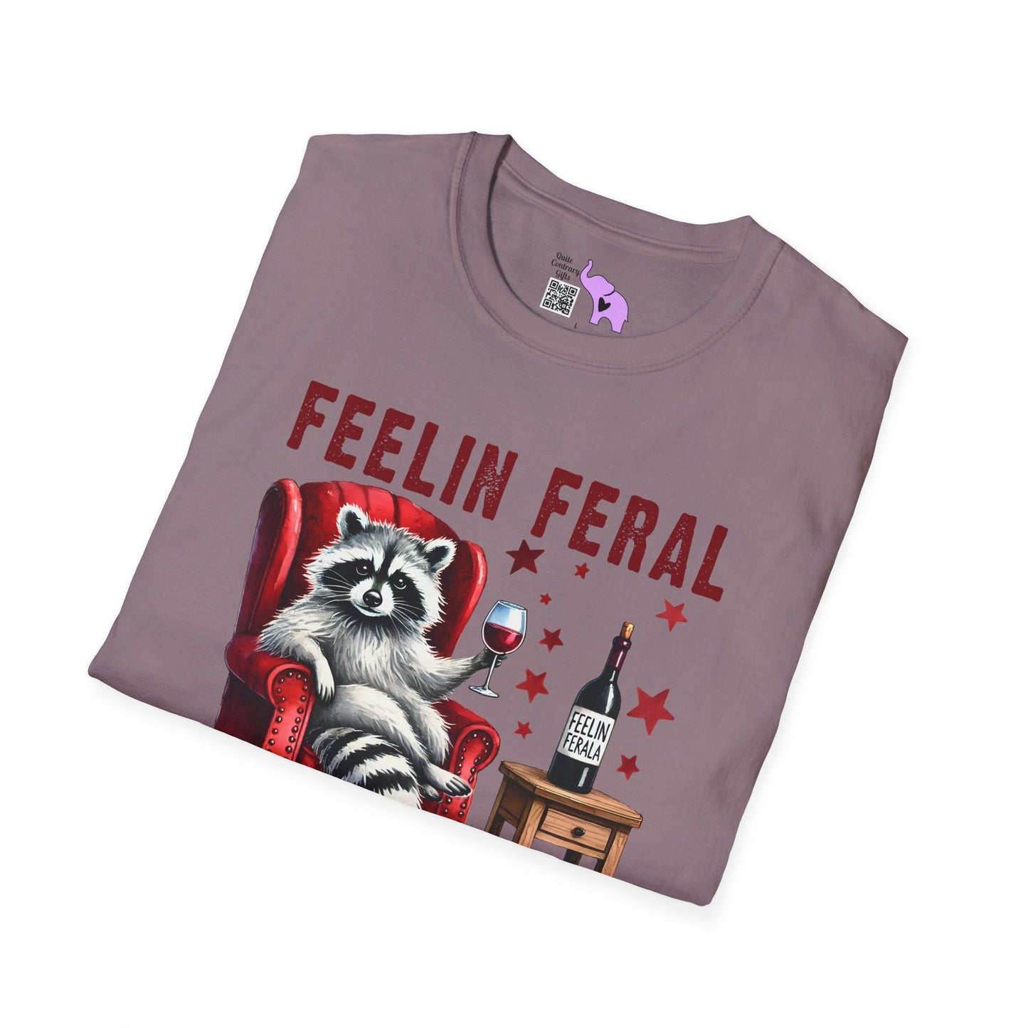 Feelin Feral (Wine) Adult T-shirt