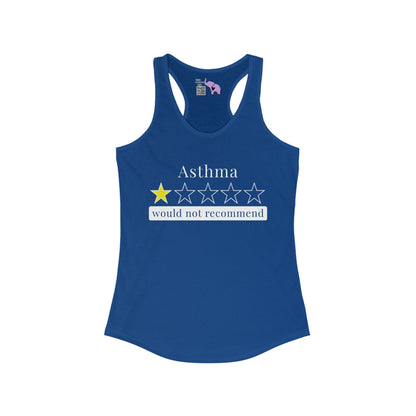 Asthma 1 Star Would Not Recommend Women's Ideal Racerback Tank