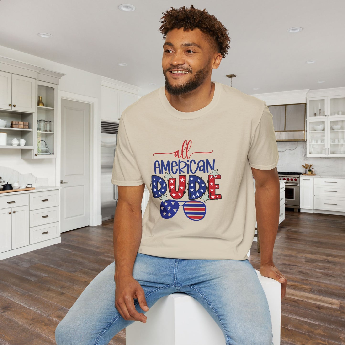 All-American Dude Adult T-shirt