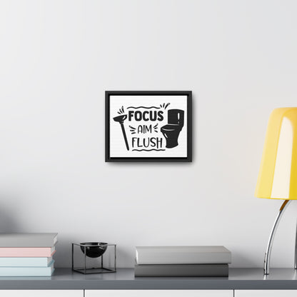 Focus Aim Flush Canvas Wraps, Horizontal Frame