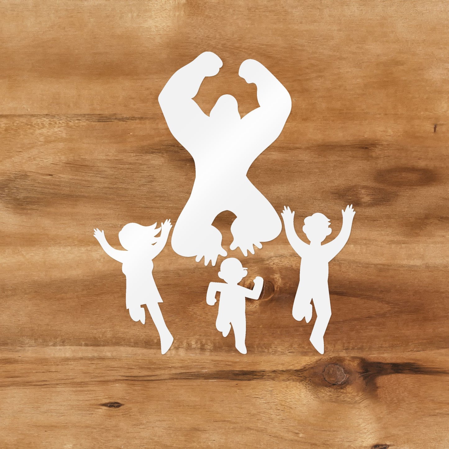 Bigfoot Chasing Family Decal