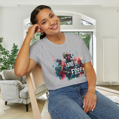 Land of the Free Adult T-shirt