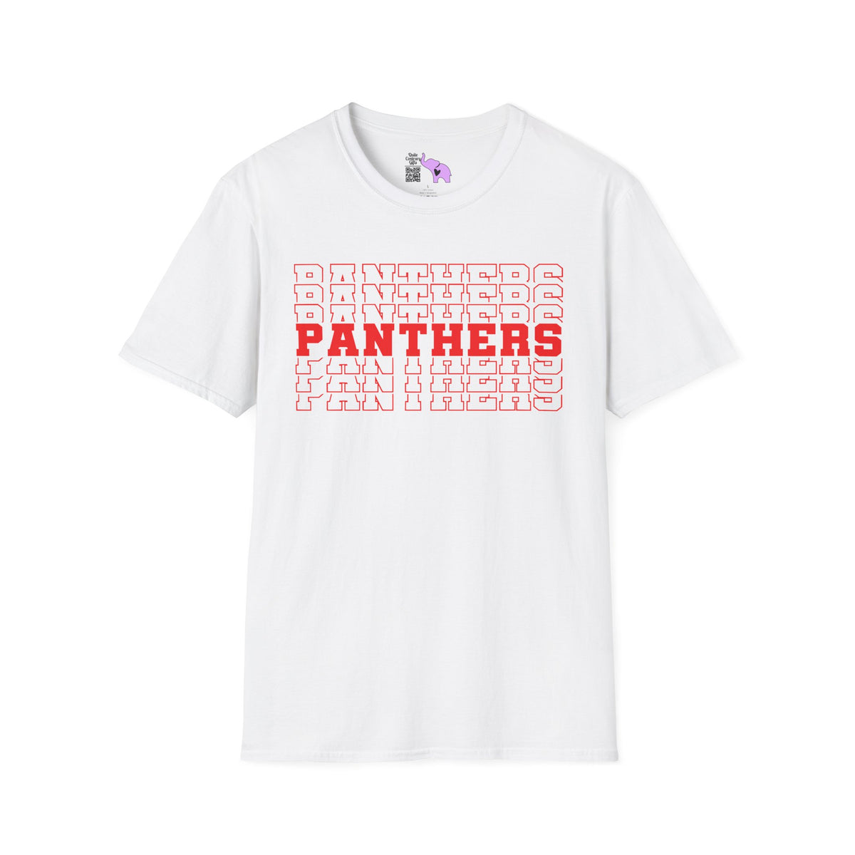 Panthers (Stacked) Adult T-shirt
