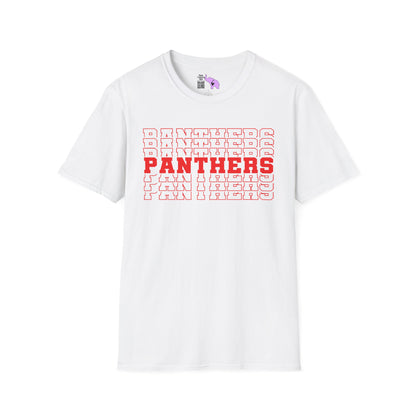 Panthers (Stacked) Adult T-shirt