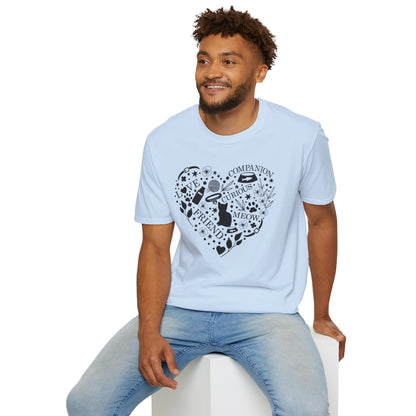 Cats Fill My Heart Adult T-shirt