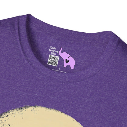 Bat Over Moon 2 Adult T-shirt