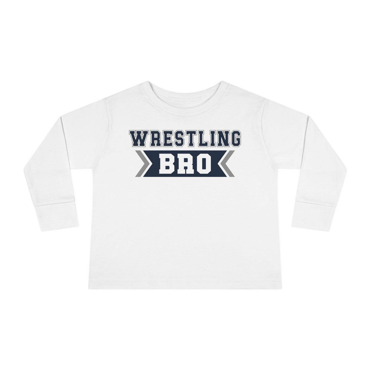 Wrestling Bro Toddler Long Sleeve Tee