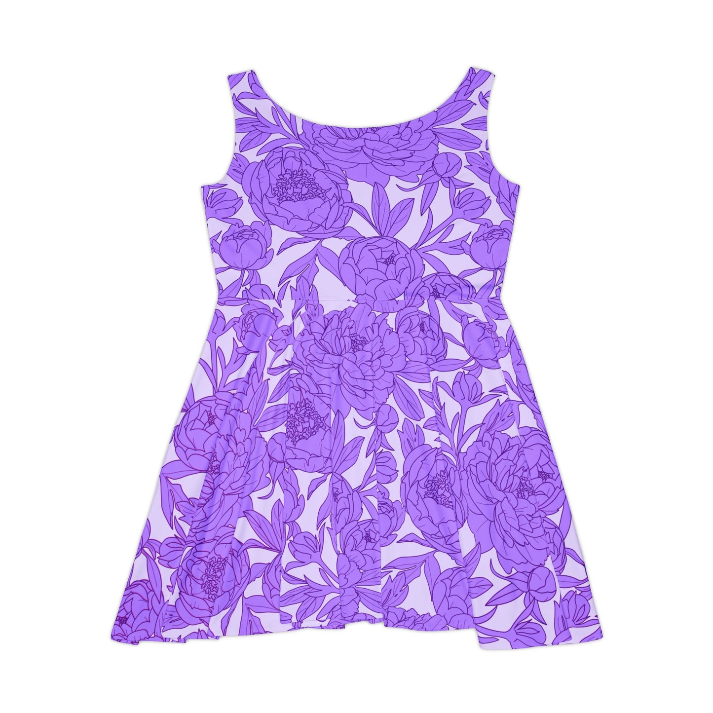 Lavender Peony Symphony Women's Skater Dress
