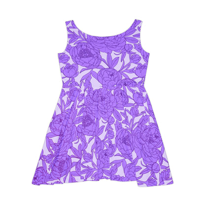 Lavender Peony Symphony Women's Skater Dress