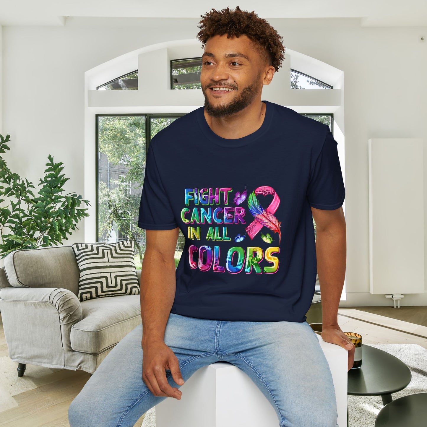 Fight Cancer in All Colors 8 Adult T-shirt