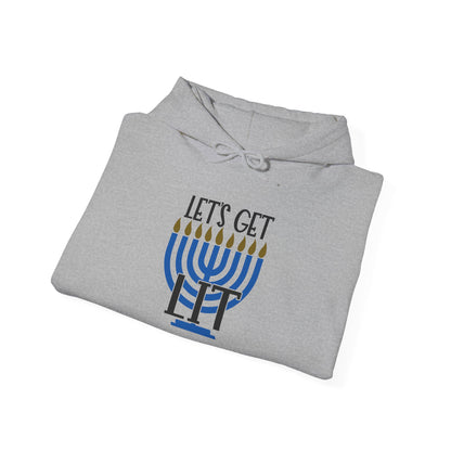Lets Get Lit Menorah Adult Heavy Blend™ Hooded Sweatshirt