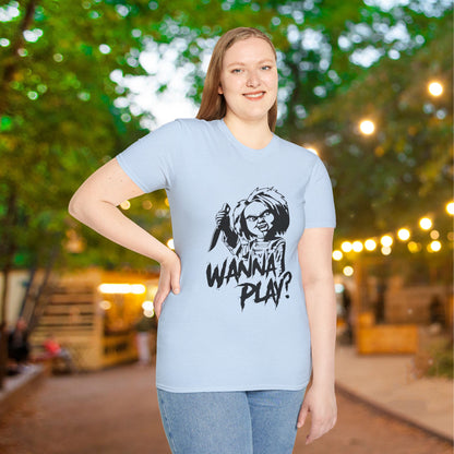 Chucky Wanna Play? Adult T-shirt