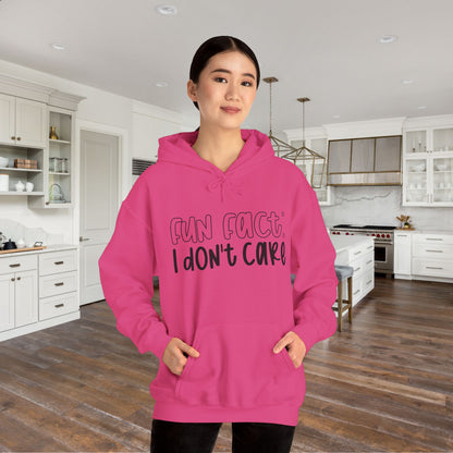 Fun Fact I Don't Care Adult Heavy Blend™ Hoodie