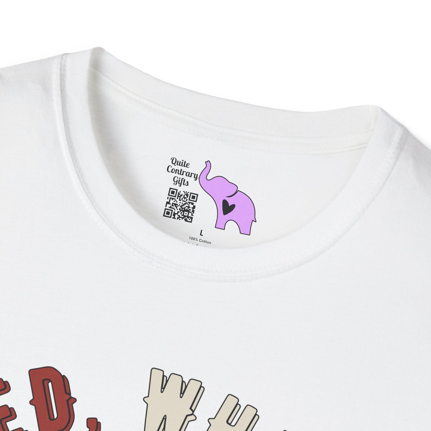 Red, White, & Moo Adult T-shirt