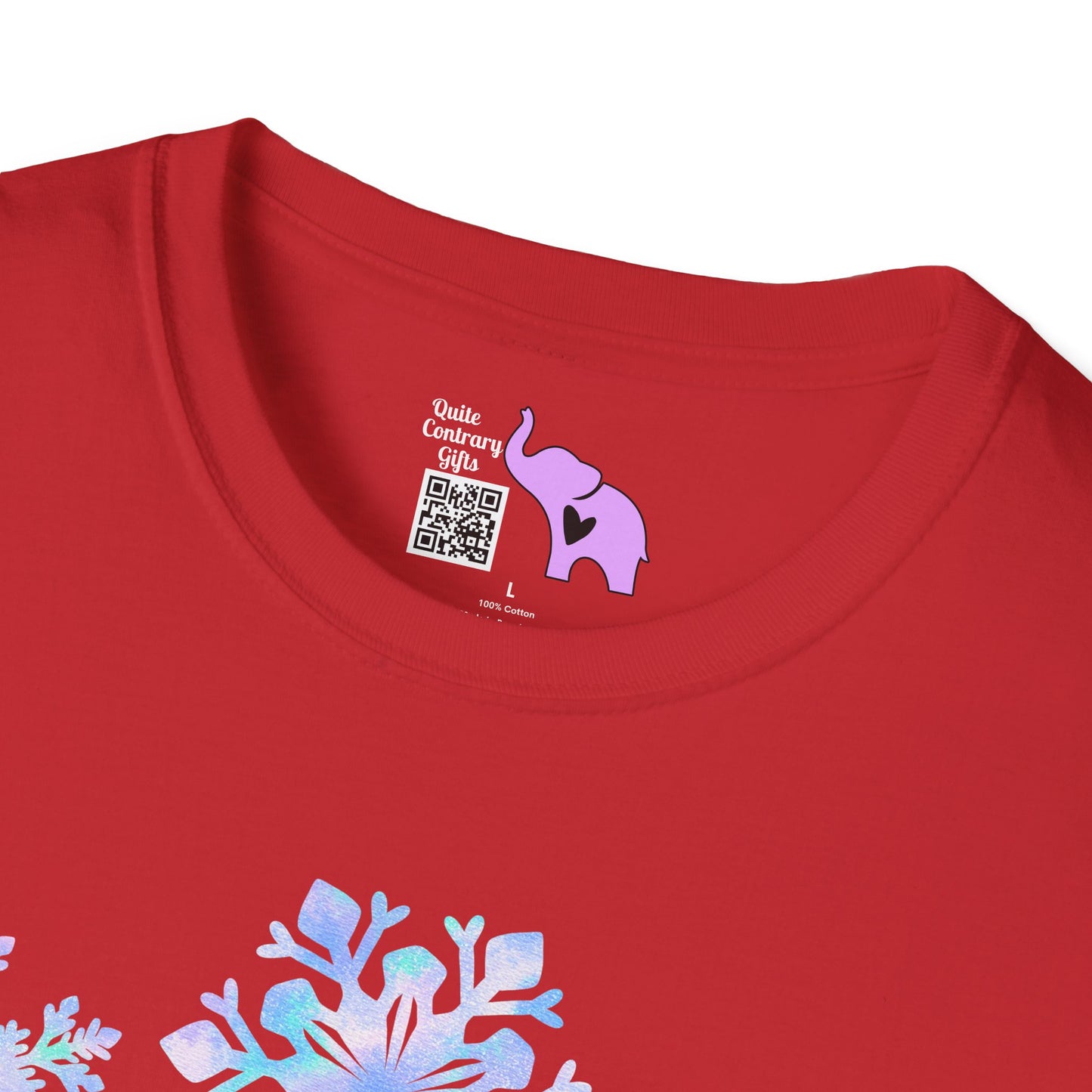Blue Snowflakes Adult T-shirt