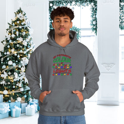 My Favourite Colour Is Christmas Lights  Adult Heavy Blend™ Hoodie