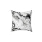 Frost Veil Marble Throw Pillow