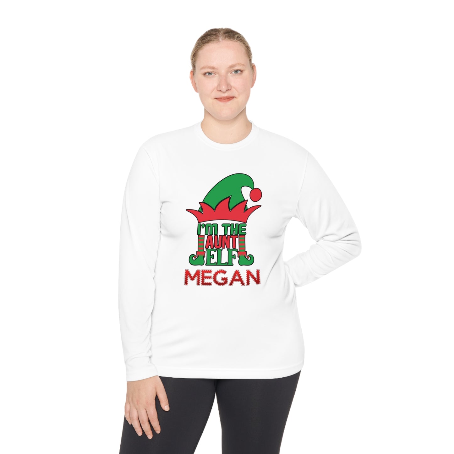 I'm The Aunt Elf Adult Long Sleeve Tee