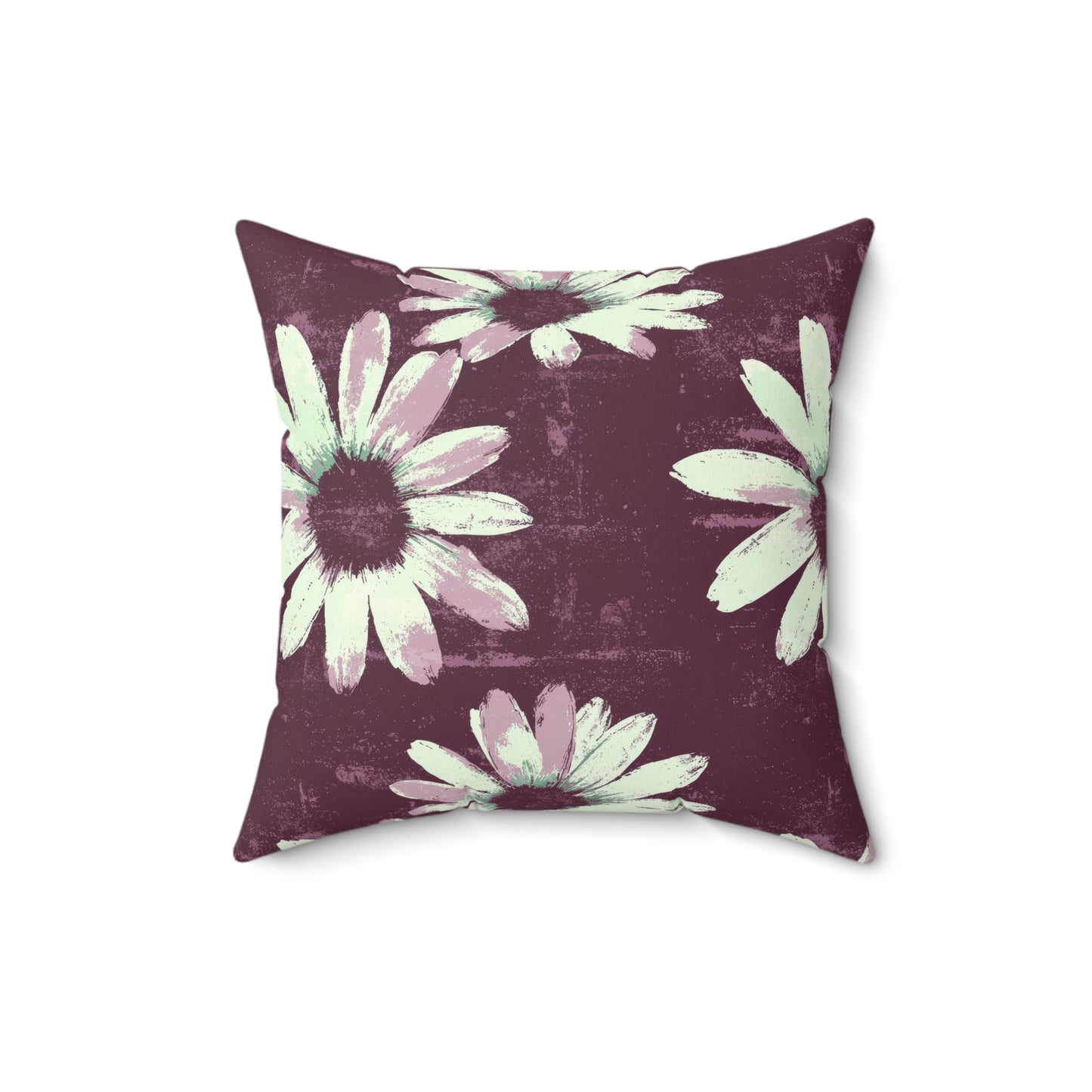 Purple Tide Petals Throw Pillow