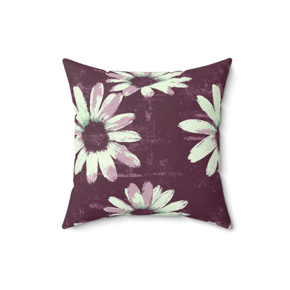 Purple Tide Petals Throw Pillow