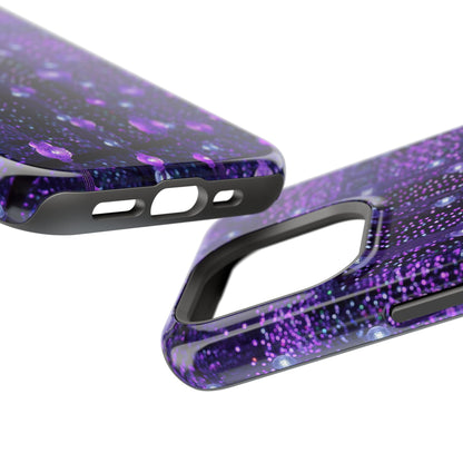 Purple Raindrops MagSafe® Compatible Tough Case for iPhone