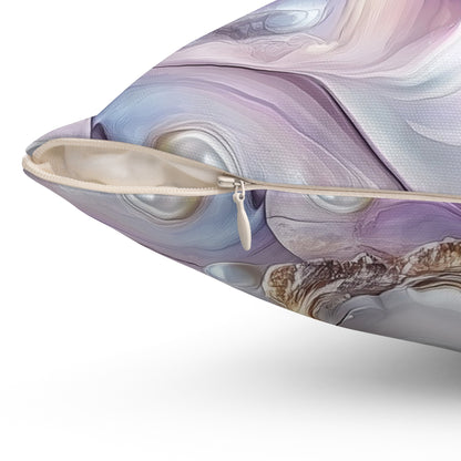 Purple Opalescent Dreams Throw Pillow