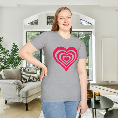 Layered Hearts Adult Unisex Tshirt