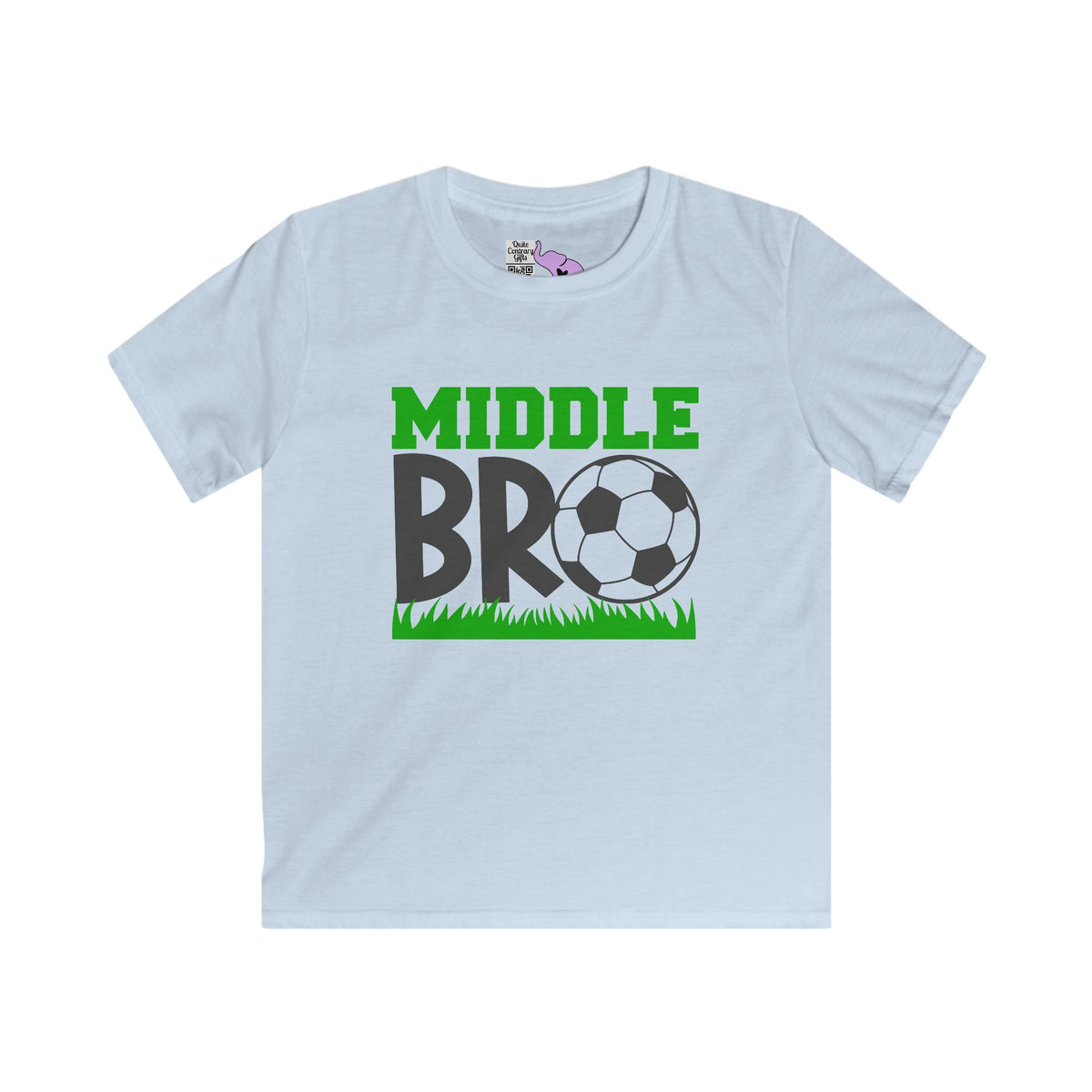 Middle Bro (Soccer Ball) Youth Softstyle Tee
