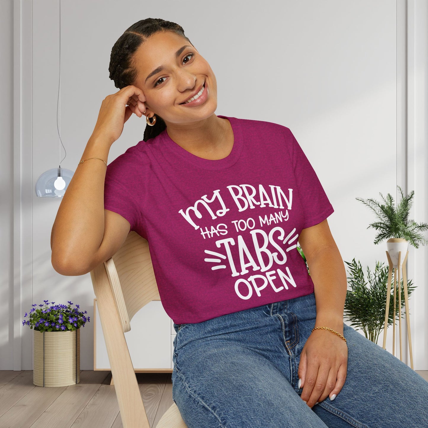 My Brain Has Too Many Tabs Open Adult T-shirt