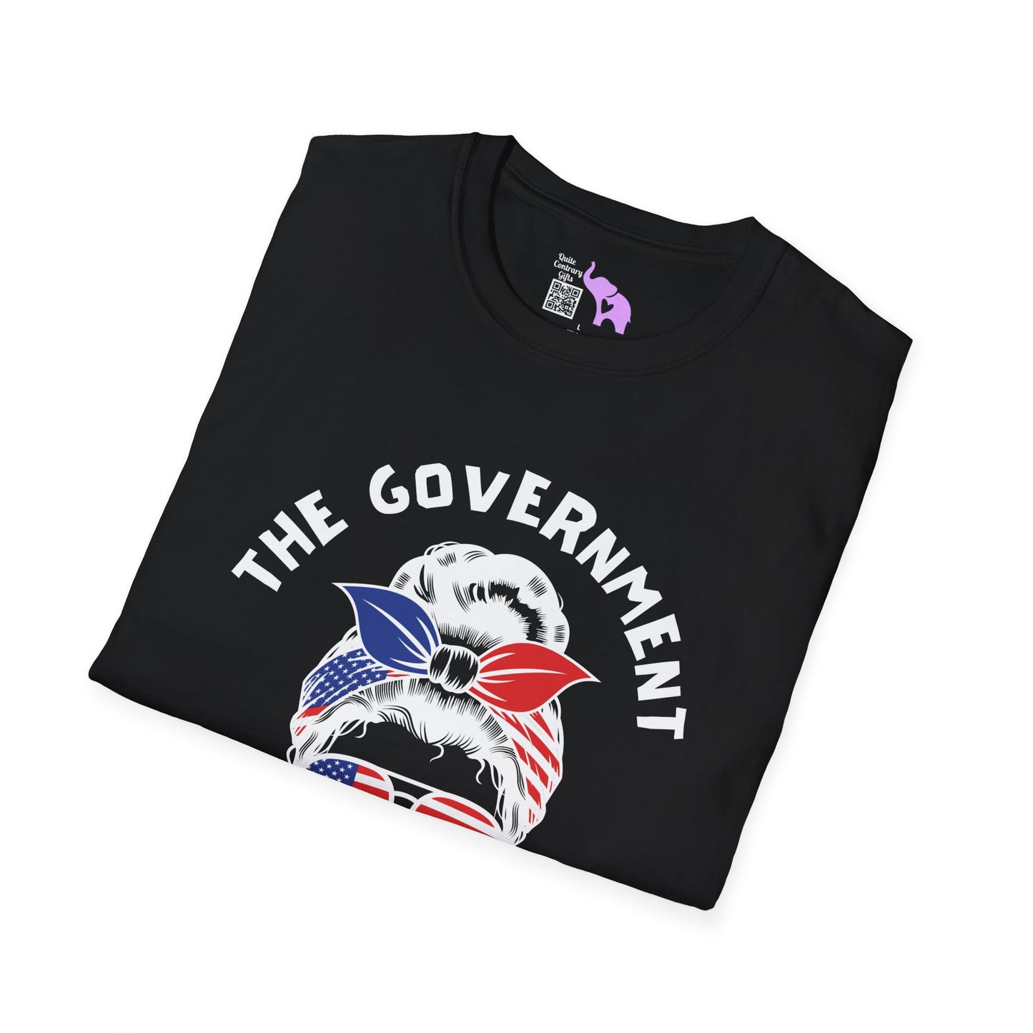 The Government is Lying To Us Female Skull/Glasses Adult T-shirt