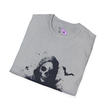 Creepy Death Skull Adult T-shirt
