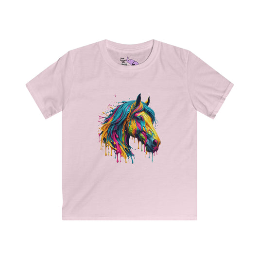 Colorful Horse Youth Softstyle Tee