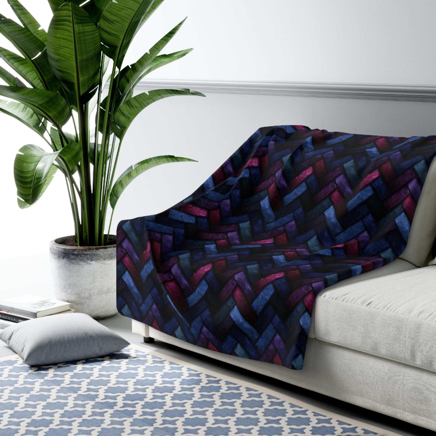 Velvet Angles Print Basic Bedding Set