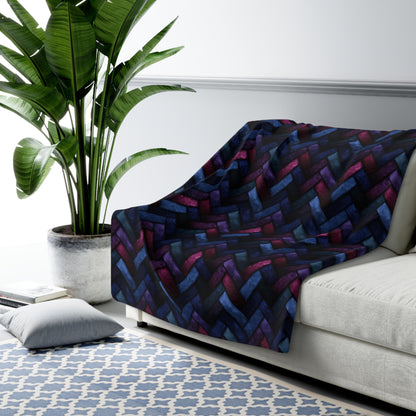 Velvet Angles Print Basic Bedding Set