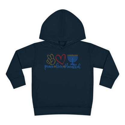 Peace Love Hanukkah Toddler Hoodie
