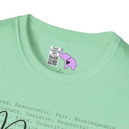 Principal (Descriptive Words) Adult T-shirt
